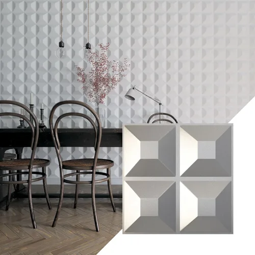 Miniatura 46 de Ekena Millwork Swindon EnduraWall Panel decorativo de pared 3D de 11 7/8 pulgadas de ancho x 11 7/8 pulgadas de alto, fiebre del oro