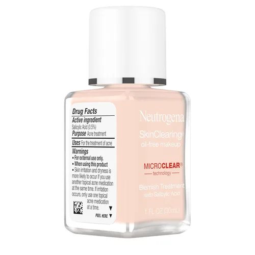 Miniatura 7 de Neutrogena SkinClearing - Base líquida para combatir el acné y las imperfecciones sin aceite, con medicamento para el acné con ácido salicílico al