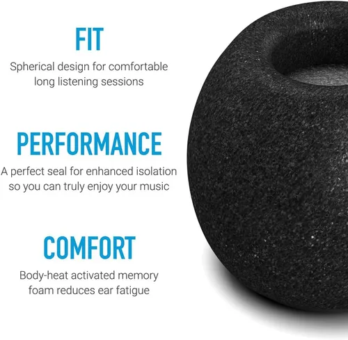 Miniatura 2 de Comply SmartCore Audio Pro Premium - Puntas de espuma viscoelástica con protector de sudor, se adapta a la mayoría de los auriculares, se adapta a