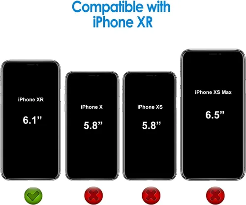 Miniatura 2 de NGB - Funda diseñada para iPhone XR, morado/azul Bonita funda con purpurina líquida brillante para mujeres, niñas y niños con protector