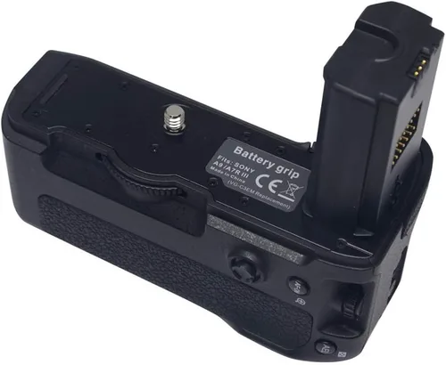 Miniatura 2 de Extensión vertical profesional de agarre de batería como reemplazo VG-C3EM para Sony A9 A7III A73 A7RIII A7R3, mantiene 1 o 2 baterías NP-FZ100