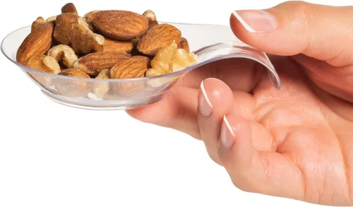 Miniatura 3 de 240 piezas de platos transparentes para aperitivos de comas para servir postres, pasteles y platos de aperitivos – Cucharas decorativas de plástico