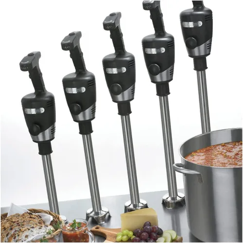 Miniatura 6 de Waring Commercial Big Stix batidora de inmersión con eje desmontable, Negro/Plateado