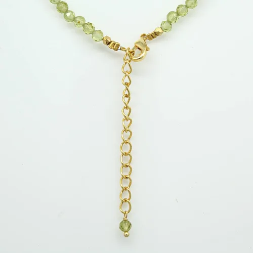 Miniatura 10 de Gempires - Collar de cuentas de piedras naturales hechas a mano, joyería de cristal hipoalergénica de 20 pulgadas, chapado en oro, joyería de moda