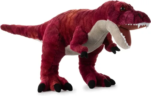 Miniatura 2 de The Petting Zoo Peluche de dinosaurio T-Rex, regalo para niños, animales de dinosaurio, juguete de peluche de dinosaurio T-Rex rojo de 15 pulgadas