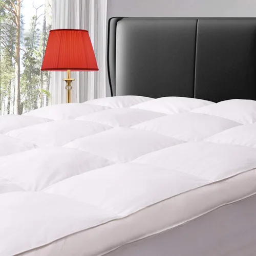 Miniatura 12 de ELEMUSE - Cubrecolchón refrescante individual, negro, para dolor de espalda, extragrueso, suave con cubierta de almohada de felpa con esquinas
