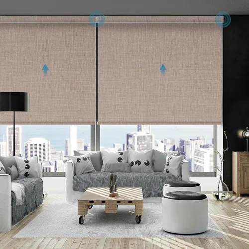 Miniatura 15 de Persiana Motorizada, Compatible con Homekit Thread-Enabled, Persianas Inteligentes 100% Opacas con Control Remoto, Persiana Enrollable Eléctrica