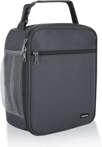 Miniatura 25 de Lovoeo Lonchera Bolsa de almuerzo para hombres mujeres Lonchera aislada Bolsas de almuerzo para Trabajo Picnic Viajes (azul bebé)