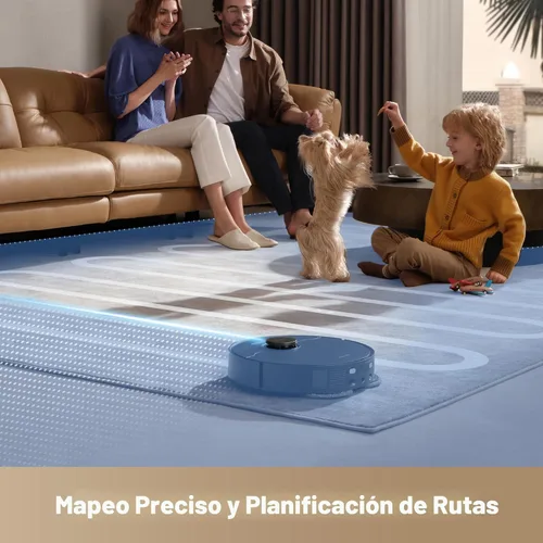 Miniatura 7 de DREAME L40s Ultra CE Robot Aspirador y Trapeador Combo con muelle de autovaciado, succión de 13,000 Pa, fregona autolimpiante y elevación Negro