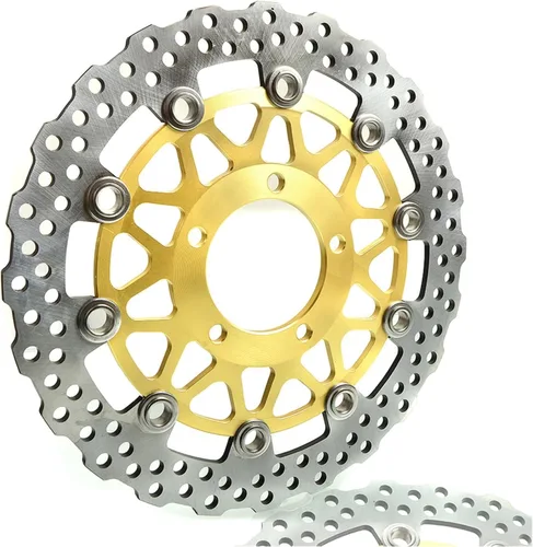 Miniatura 2 de Para KAWASAKI para Z800 E Z1000 para ZX-10R para VERSYS 1000 ZX-14R ZG GTR ZZ-R 1400 ZX6R NINJA 636 ABS motocicleta disco delantero placa freno Oro