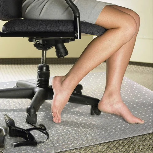 Miniatura 2 de Kuyal Tapete para Silla de Escritorio para Alfombra, 30'' x 48'' Rectángulo Tapetes Transparentes para Sillas Bueno para Escritorios, Oficina