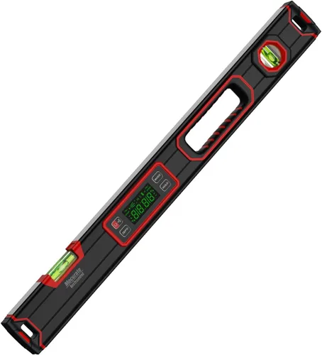 Miniatura 8 de Mecurate Nivel digital de 10 pulgadas, buscador de ángulo electrónico portátil con pantalla retroiluminada, precisión de ± 0.1°, base magnética, 4