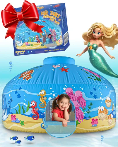 Miniatura 11 de Skywin Tienda de campaña de camuflaje Shadow Fort Air para niños (77 x 50 pulgadas) se construye en 30 segundos, tiendas de campaña para niños