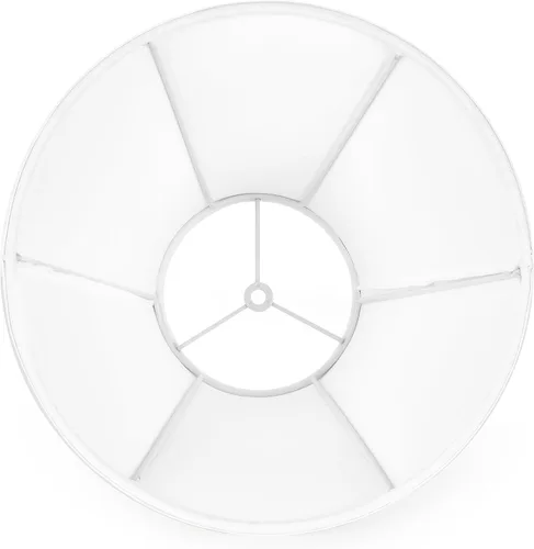 Miniatura 4 de GO&SO Juego de 2 Pantallas de Lámpara de Campana Blancas Pequeñas para Mesa de Noche - 6" Superior x 13" Inferior x 10.6" Alto (Spider) Pantalla