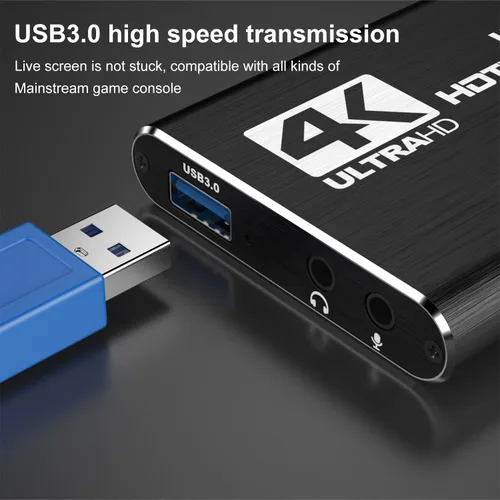 Miniatura 5 de dobestyou Tarjeta de Captura 4K para Transmisión, Grabación y Juegos – Dispositivo de Captura de Video HDMI con USB 3.0, 1080p 60fps, Sin Latencia