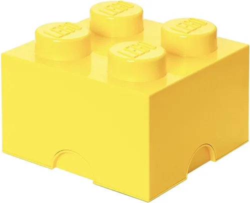 Miniatura 11 de LEGO - Ladrillo de almacenamiento con 4 tachuelas, color gris oscuro, caja de almacenamiento apilable de plástico con tapa para niños y adultos