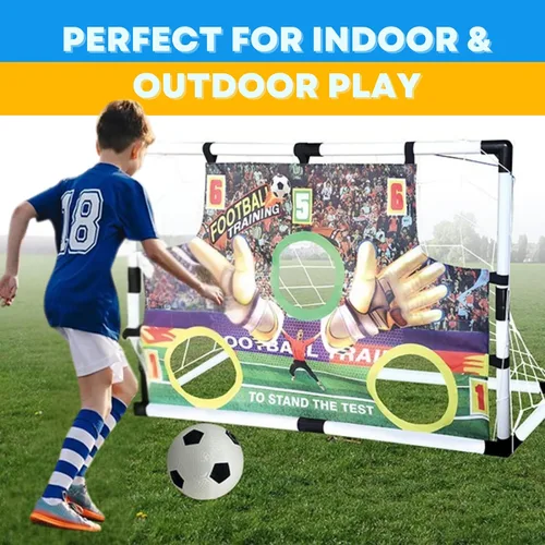 Miniatura 4 de Portería de fútbol para niños para patios traseros Juego de portería de fútbol para exteriores e interiores para niños y niñas de 2 a 8 años Red