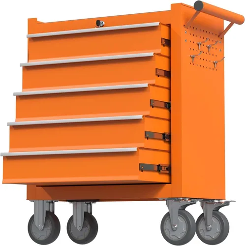 Miniatura 12 de Caja de herramientas de 7 cajones, caja de herramientas rodante con ruedas, gabinete de almacenamiento de herramientas móvil desmontable de alta