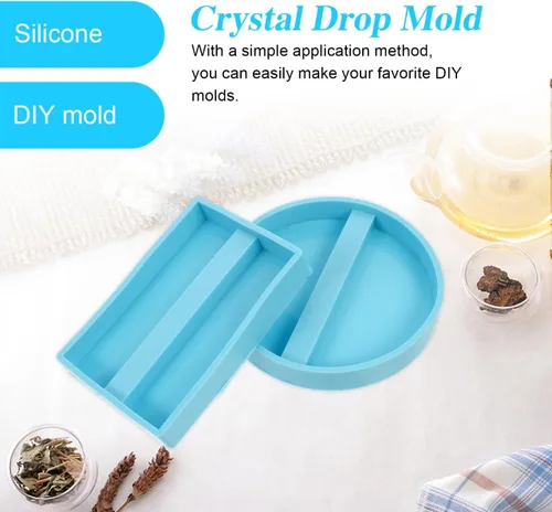 Miniatura 8 de Juego de 2 soportes para tarjetas de visita, molde de resina epoxi de silicona para manualidades, manualidades, jabón, velas, oficina, estudio
