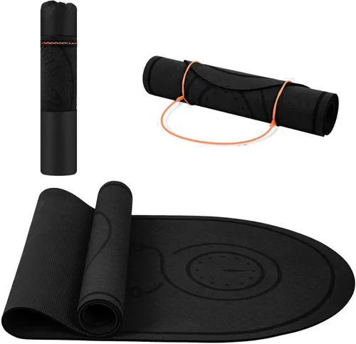 Miniatura 5 de Tapete para Saltar la Cuerda 71"/63"x24" Más Grande Antideslizante Interior Exterior Tapete de Ejercicio Fitness, Alta Densidad Entrenamiento