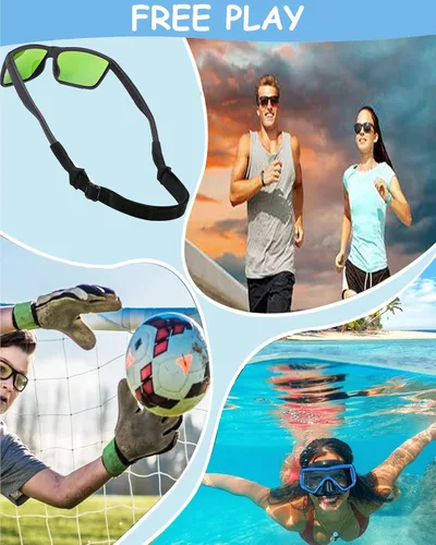Miniatura 4 de Correa de lentes para niños y niñas (6.5 a 10 pulgadas), correas de silicona para lentes para mujeres y hombres, correa para lentes para niños