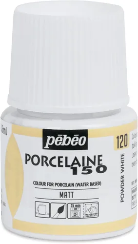 Miniatura 12 de Pebeo Porcelaine 150, Pintura China, Botella 1.5 fl oz - Blanco Perla