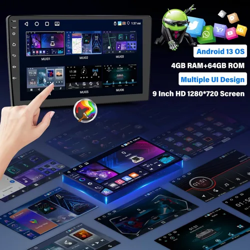 Miniatura 8 de 4G+64G para Subaru Impreza 2003-2006 Android 13 Radio estéreo inalámbrica CarPlay Android Auto navegación GPS 9 pulgadas 1280 * 720P pantalla táctil