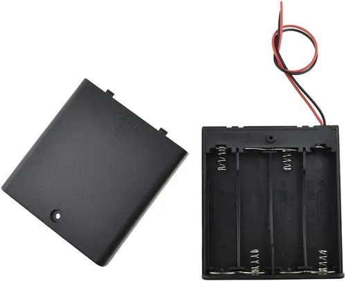 Miniatura 33 de HAHIYO 2 soportes de batería AAA con conector JST, suministro portátil, intercambio rápido, tapas de forma segura, conveniente interruptor