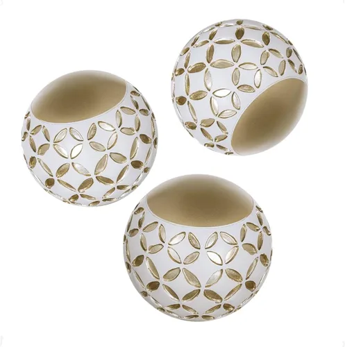 Miniatura 8 de Creative Scents Schonwerk - Orbes decorativos de nogal marrón para cuencos y rellenos de jarrones (juego de 3) bolas de resina para sala, comedor