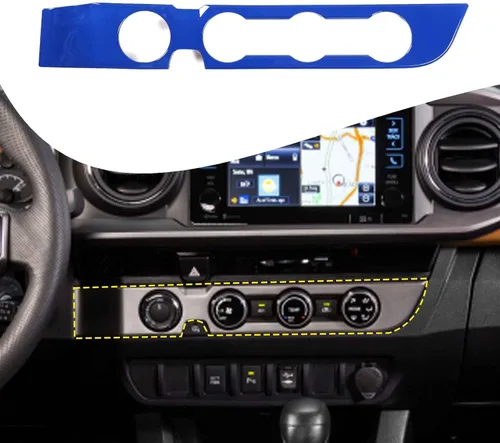 Miniatura 10 de Lcojicep Cubierta de panel de botón de aire acondicionado, accesorios de automóvil compatibles con Tacoma 2016-2020