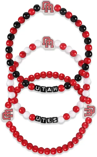 Miniatura 11 de FOCO NCAA unisex-adulto Paquete de 3 Pulseras de la Amistad con Cuentas con Logotipo de Equipo Universitario de la NCAA Oficialmente Licenciadas