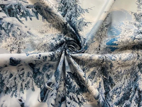Miniatura 5 de Loccor - Tapiz de invierno, tapiz de montaña de invierno, escena de pinos blancos, colgante de pared, paisaje natural, tapices, arte de pared