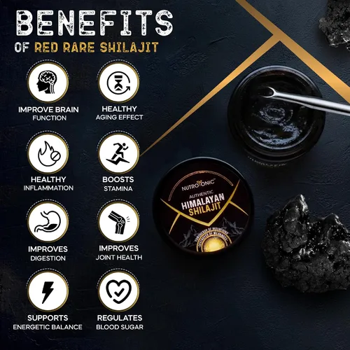Miniatura 2 de NutroTonic Auténtico Shilajit del Himalaya El más potente 60 días secado al sol 40X Nano filtrado 86.7% ácido fúlvico, 8.7% ácido húmico