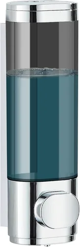 Miniatura 14 de Dispensador de ducha Pollock - Dispensador de champú y acondicionador sin taladro de 1 cámara para baño, de gran capacidad, negro