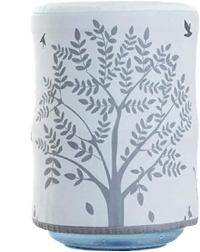 Dispensador de agua duradero a prueba de polvo, cubierta de muebles 13 x 11 pulgadas (árbol grande gris)