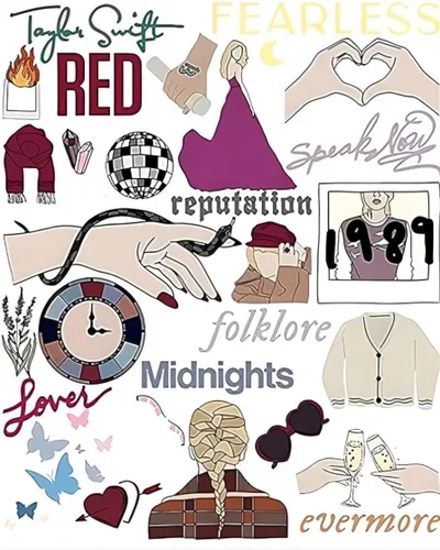 Miniatura 6 de NIASAY NOTHING AS SWEET AS YOU Dijes para zapatos de cantante TS 1989 Cowboy Midnight Lover Merch Merch Dijes de zapatos de PVC para amantes