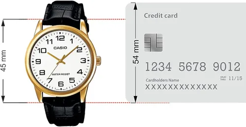 Miniatura 5 de Casio - Reloj de cuarzo japonés con correa de piel color negro 22 modelo EAW-MTP-V001GL-7B
