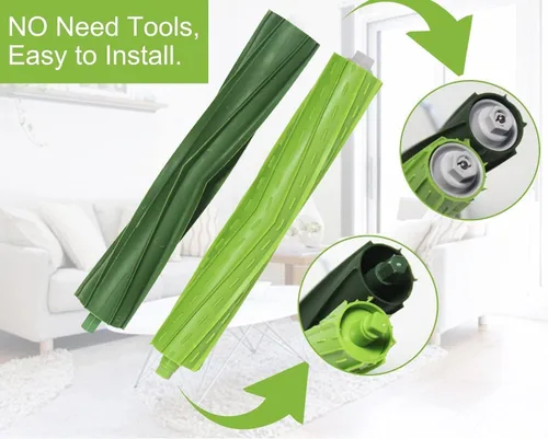 Miniatura 2 de Piezas de repuesto compatibles con iRobot Roomba i3 i3+ i4 i6 i6+ i7 i7+ i8 i8+/Plus E5 E6 E7 Serie I, E y J Aspiradora, 1 juego de cepillos
