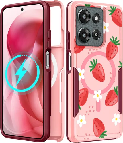 Miniatura 182 de Funda para Moto G 5G 2024 – Compatible con MagSafe para mujeres y niñas, bonita funda protectora magnética para teléfono, diseño femenino Kawaii