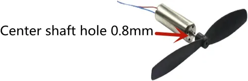 Miniatura 4 de skrnrhrery Mini hélice, adecuado para cuadricópteros UAV pequeños y medianos, hélice de nailon con eje central de 0.8 y 0.039 in, longitud