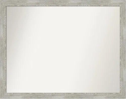 Miniatura 193 de Amanti Art Espejo de baño gris para sobre el fregadero, 31 x 48 pulgadas, espejo de tocador rectangular estrecho de color gris, marco de madera