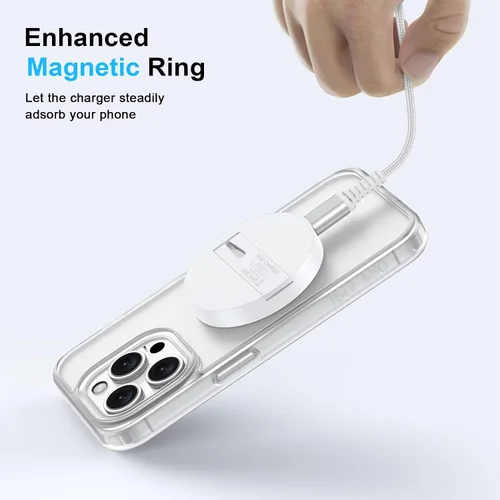Miniatura 4 de Cargador magnético para Samsung Cargador inalámbrico Almohadilla de carga rápida Magsafe Cargador inalámbrico Soporte de cargador de teléfono