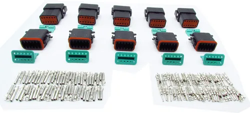 Miniatura 9 de 5 Sets 2Pin DT Conector kit impermeable sellado enchufe eléctrico carcasa Cable Dt Conector 22-16AWG DT04-2P DT06-2S (negro)