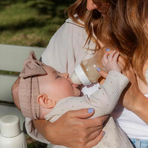 Miniatura 2 de Minbie Biberón para lactancia materna de 3 meses, kit sin BPA
