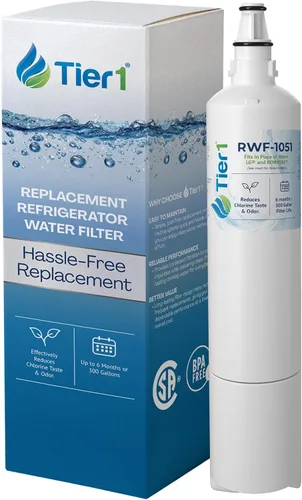 Tier1 Filtro de agua para refrigerador RWF1051 5231JA2006A | Reemplazo para LG LT600P y Kenmore 9990 | Filtro de refrigerador dura hasta 6 meses |