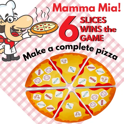 Miniatura 6 de University Games, Juego de dados de fiesta de pizza, juego de dados para niños y familias, a partir de 6 años