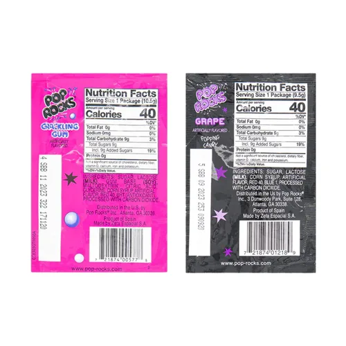 Miniatura 5 de Pop Rocks - Mezcla variada (paquete de 32) – Golosinas de roca crujientes en varios sabores – Confección de estilo retro envuelta individualmente