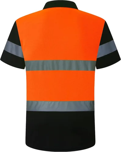 Miniatura 6 de Camisa de seguridad para hombre, camiseta reflectante de alta visibilidad, de secado rápido, transpirable, suave