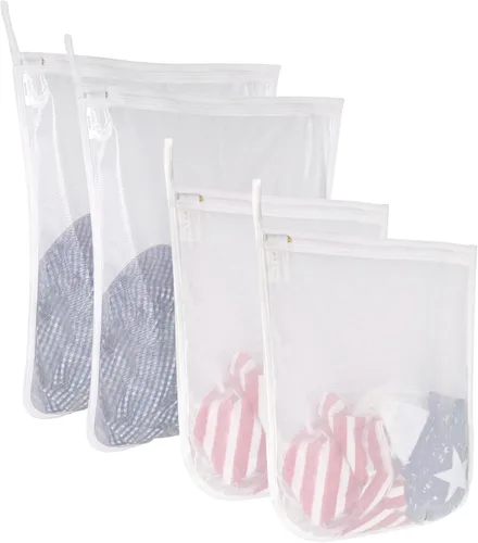 Miniatura 10 de Gogooda - Bolsas de lavandería para prendas delicadas, bolsa de malla fina para lencería, ropa interior, sujetadores, seda, calcetines con asa