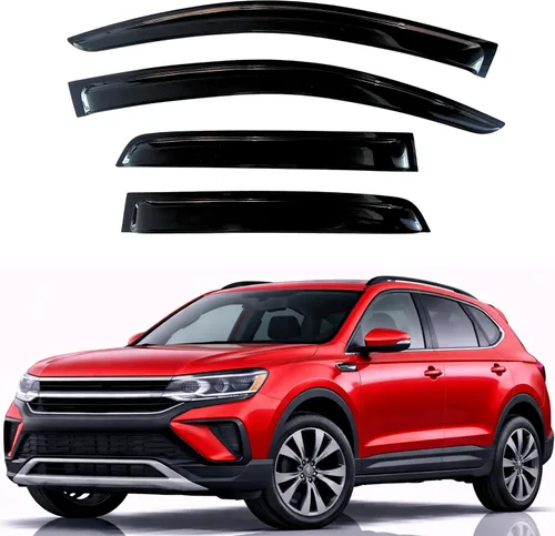 Miniatura 249 de KPY Visor de ventana compatible con Hyundai Tucson 2021-2025, 4 piezas de deflector de ventilación para ventana lateral, estilo Mugen, protector